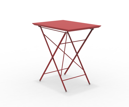 STEP - Faltbarer Gartentisch 70x50 cm rot