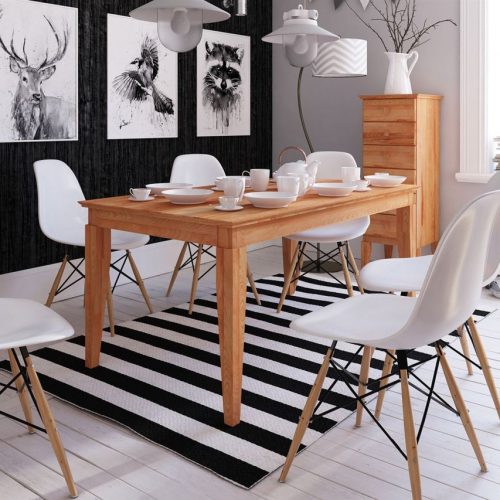 Esstisch Tisch Massivholztisch ausziehbar LENNES Eiche 200/290x90 cm