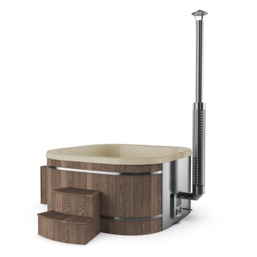 suleno-hot-tub-wpc-200x200-real-1 Suleno Hot Tub WPC 200 x 200 cm Whirlpool mit integriertem Holzofen und Acryl-Einsatz