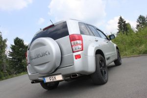 FOX Sportauspuff passend für Suzuki Grand Vitara JT Endschalldämpfer quer Ausgang rechts/links – 145×65 Typ 59 rechts/links
