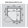 Karibu Sauna Taurin mit Eckeinstieg 68 mm-Ohne Ofen-Inkl. Dachkranz-Ganzglastür in Graphit-Optik - Gallery 7 Karibu Sauna Taurin mit Eckeinstieg 68 mm-Ohne Ofen-Inkl. Dachkranz-Ganzglastür in Graphit-Optik