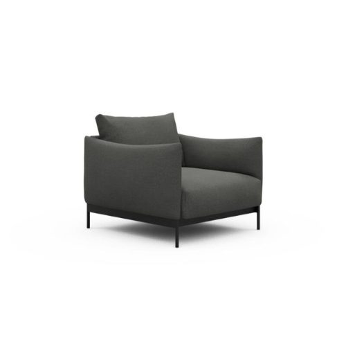 Tenksom Kayto Stuhl 852 Seal Grey - Mahoga PK6 1-Sitzer - Breite 100 cm (A1)