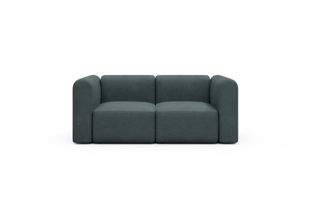 Tenksom Rund Sofa 2- & 3-Sitzer hohe Armlehne 414 Blue – Esina  PK3 2-Sitzer – Breite 184 cm (A2H)