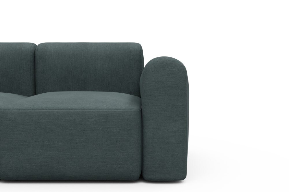 Tenksom Rund Sofa 2- & 3-Sitzer hohe Armlehne 417 Mocha - Esina  PK3 3-Sitzer - Breite 320 cm (B3H)