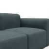 Tenksom Rund Sofa 2- & 3-Sitzer hohe Armlehne 418 Truffle - Esina  PK3 2-Sitzer - Breite 228 cm (B2H)