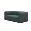 Tenksom Rund Sofa 2- & 3-Sitzer hohe Armlehne 418 Truffle - Esina  PK3 2-Sitzer - Breite 228 cm (B2H)