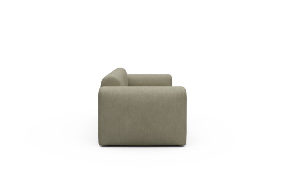 Tenksom Rund Sofa 2- & 3-Sitzer niedrige Armlehne 414 Blue – Esina  PK3 3-Sitzer – Breite 254 cm (A3L)