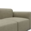Tenksom Rund Sofa 2- & 3-Sitzer niedrige Armlehne 417 Mocha - Esina  PK3 3-Sitzer - Breite 320 cm (B3L)
