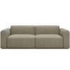 Tenksom Rund Sofa 2- & 3-Sitzer niedrige Armlehne 417 Mocha - Esina  PK3 3-Sitzer - Breite 320 cm (B3L)