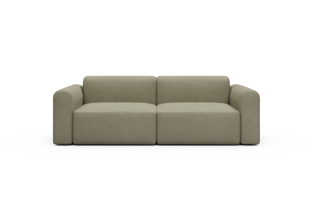 Tenksom Rund Sofa 2- & 3-Sitzer niedrige Armlehne 418 Truffle - Esina  PK3 2-Sitzer - Breite 184 cm (A2L)
