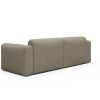 Tenksom Rund Sofa 2- & 3-Sitzer niedrige Armlehne 418 Truffle - Esina  PK3 3-Sitzer - Breite 254 cm (A3L)