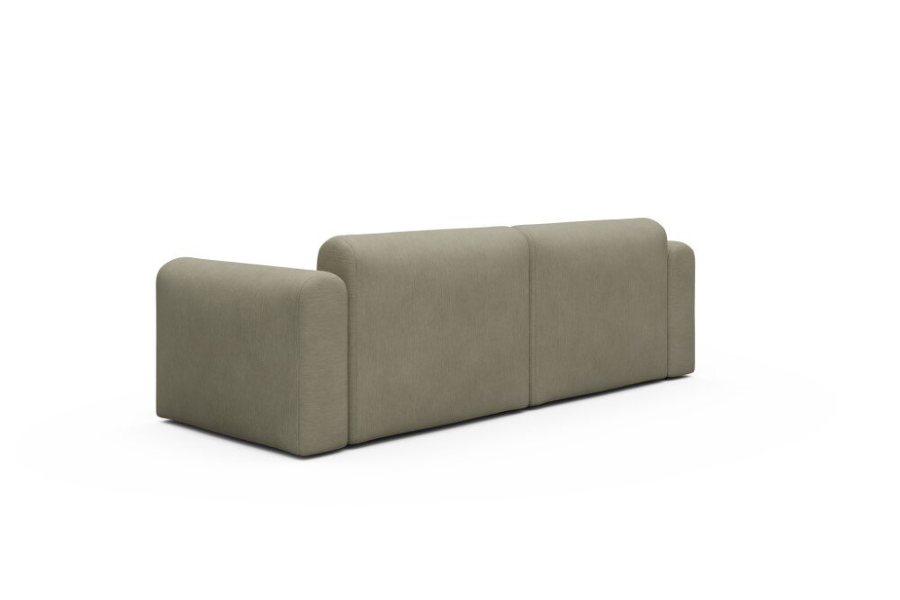 Tenksom Rund Sofa 2- & 3-Sitzer niedrige Armlehne 418 Truffle - Esina  PK3 3-Sitzer - Breite 254 cm (A3L)