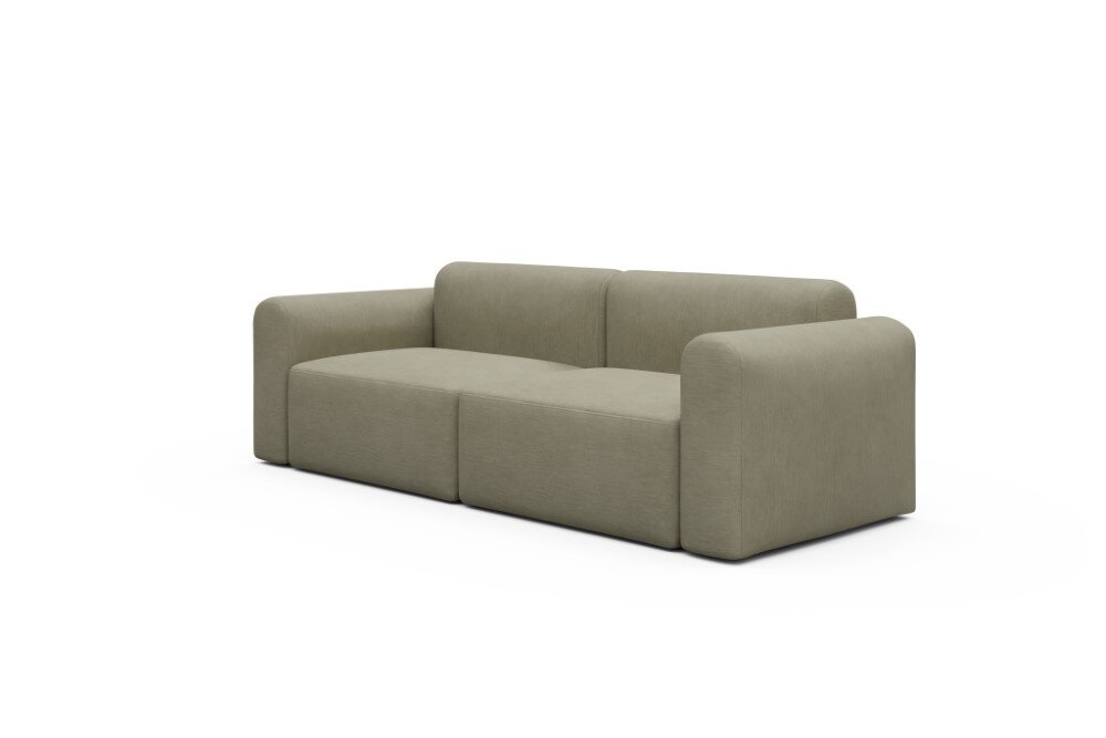 Tenksom Rund Sofa 2- & 3-Sitzer niedrige Armlehne 418 Truffle - Esina  PK3 3-Sitzer - Breite 254 cm (A3L)