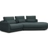 Tenksom Vivole Sofa mit 45° OpenEnd Lounger 573 Dusty Blue – Vivus PK2 1,5-Sitzer + 45° Lounger – Breite 295 cm