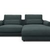 Tenksom Vivole Sofa mit Chaiselongues 573 Dusty Blue – Vivus PK2 1,5-Sitzer + Lounger – Breite 225 cm