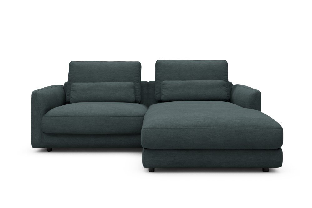 Tenksom Vivole Sofa mit Chaiselongues 573 Dusty Blue – Vivus PK2 1,5-Sitzer + Lounger – Breite 225 cm