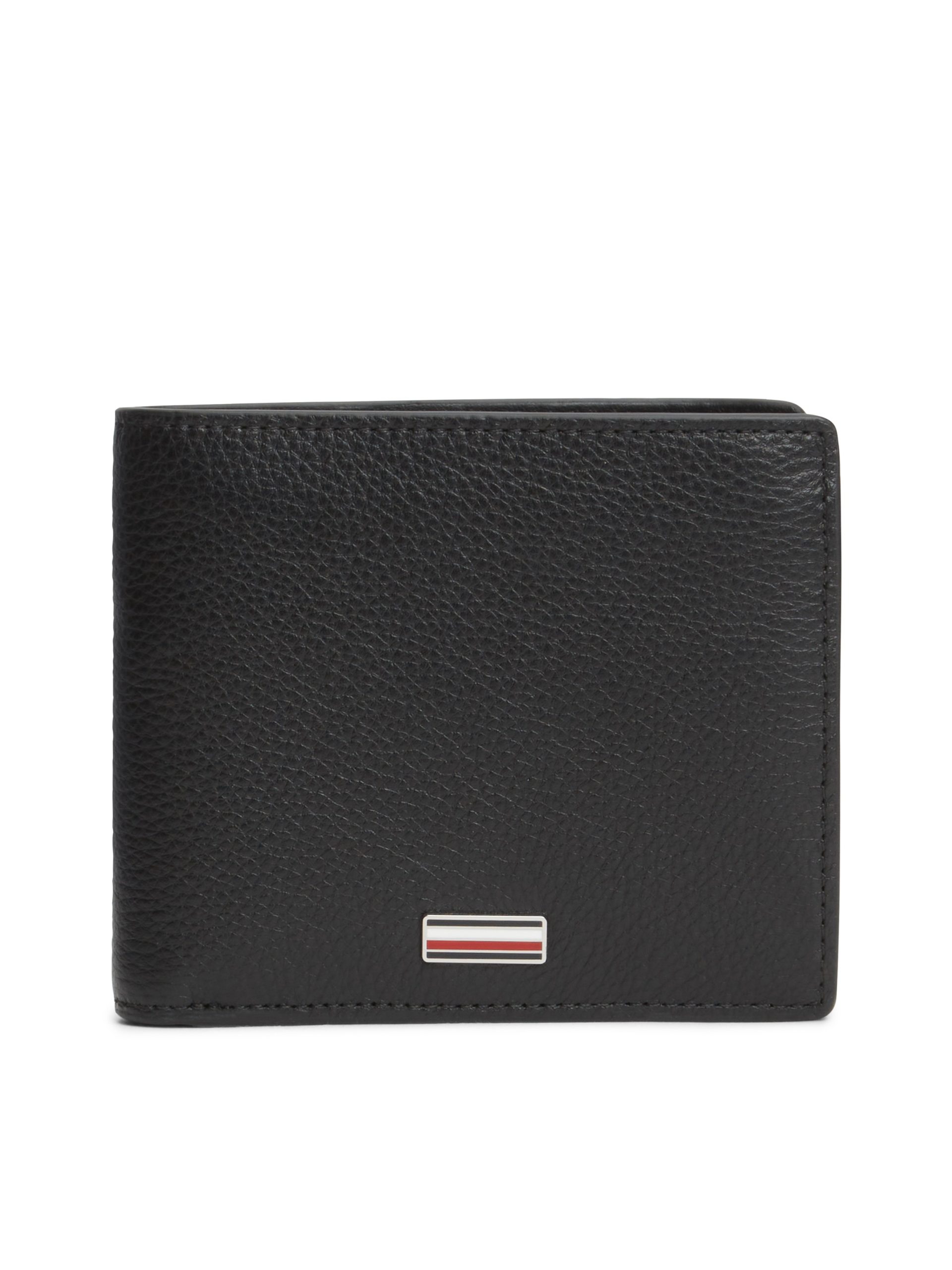 Tommy Hilfiger Geldbörse "TH CENTRAL CC FLAP AND COIN" Unisex Portmonnaie, Geldbeutel mit Kontraststreifen innen
