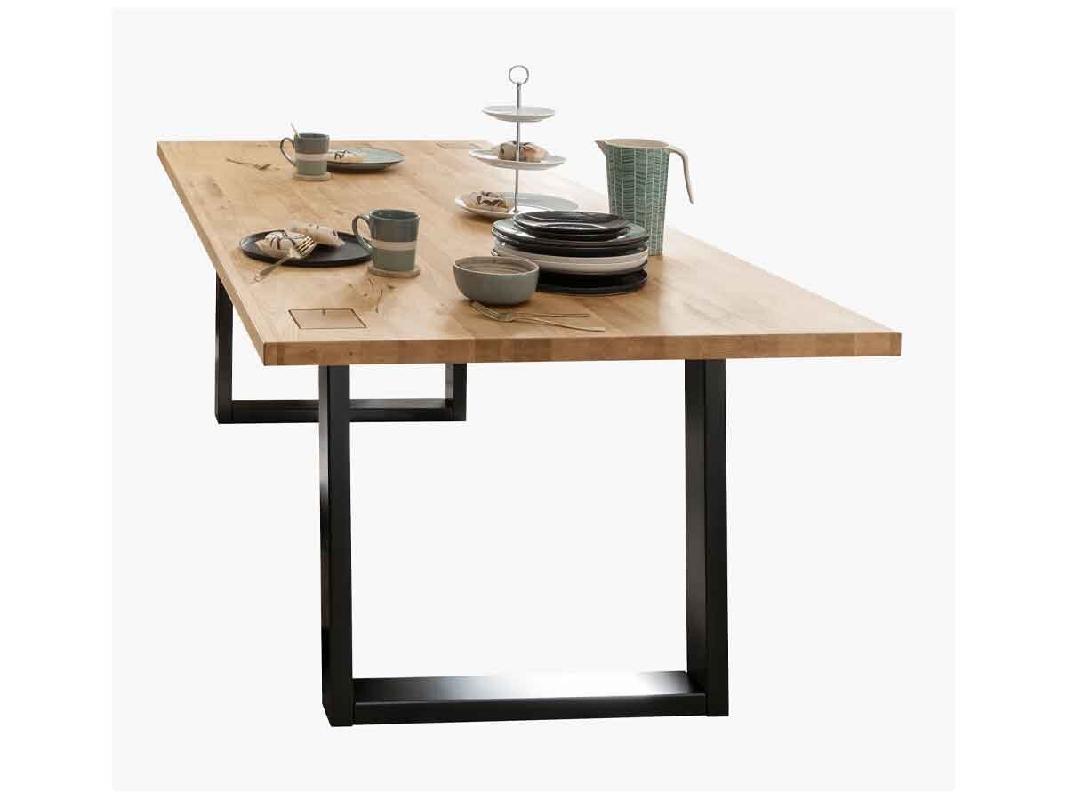 TPT Esstisch Davos Massivholz Wildeiche 200 x 100 x 75 cm TPT Esstisch Davos Massivholz Wildeiche 200 x 100 x 75 cm