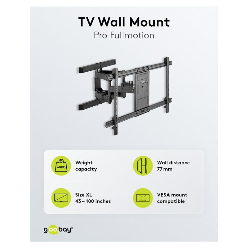 TV-Wandhalterung Pro FULLMOTION (XL)