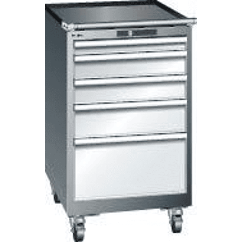 Schubladenschrank grau H990;5 Schubl.