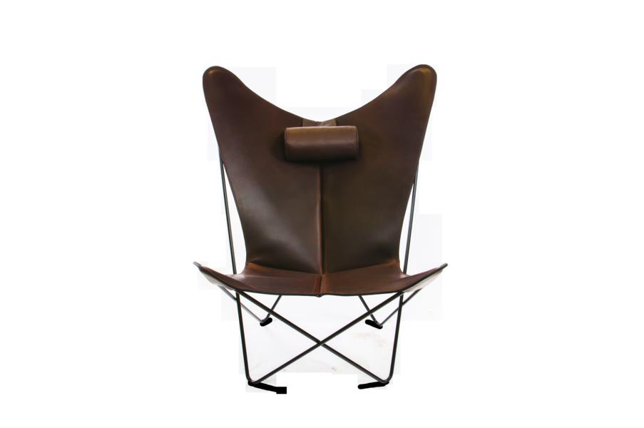 KS Chair Ledersessel Stahl schwarz, Mocca - Gallery 1 KS Chair Ledersessel Stahl schwarz, Mocca