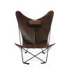 KS Chair Ledersessel Stahl schwarz, Mocca KS Chair Ledersessel Stahl schwarz, Mocca