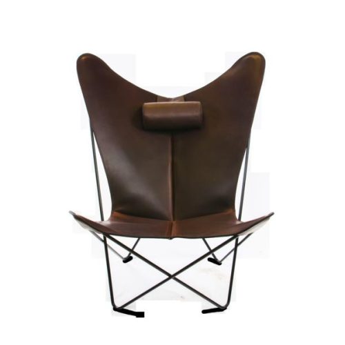 KS Chair Ledersessel Stahl schwarz, Mocca KS Chair Ledersessel Stahl schwarz, Mocca