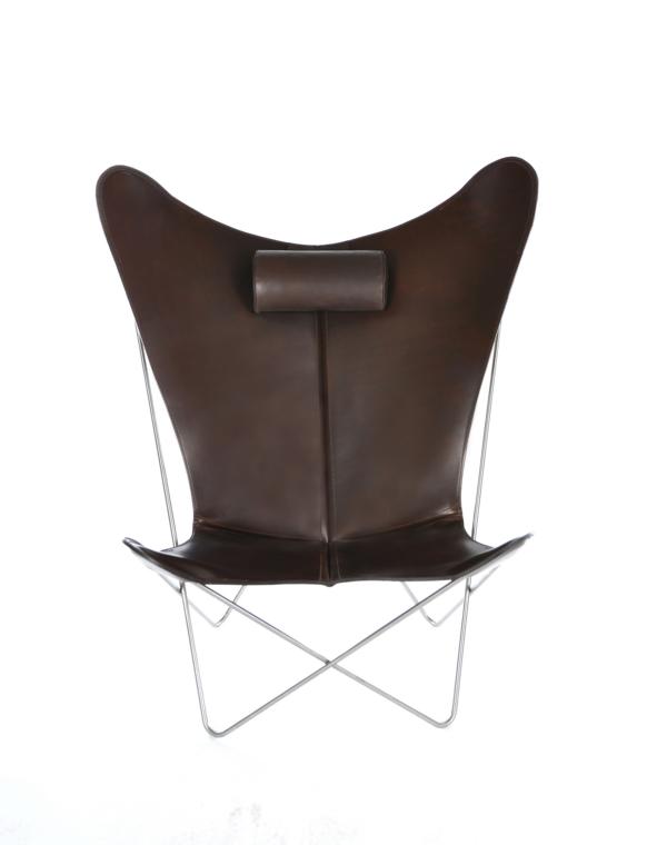 KS Chair Ledersessel Edelstahl Mocca - Gallery 1 KS Chair Ledersessel Edelstahl Mocca