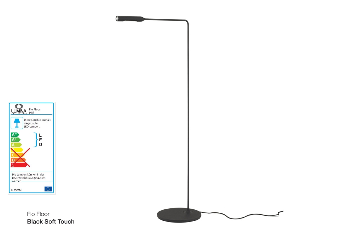 FLO Floor Stehlampe schwarz - Gallery 1 FLO Floor Stehlampe schwarz