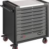 VIGOR Werkstattwagen Series XD extratief Edelstahl-Arbeitsplatte leer V4481-XD