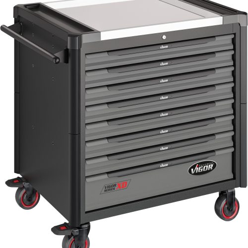 VIGOR Werkstattwagen Series XD extratief Edelstahl-Arbeitsplatte leer V4481-XD