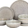 van Well Tafel-Set 12-tlg. EMMA in grau