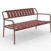 Verdea 2-Sitzer Gartenbank aus Aluminium terracotta
