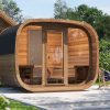 Weka Design Saunahaus Elva mit Thermoholz – 28/42 mm Thermoholz Ohne Ofen
