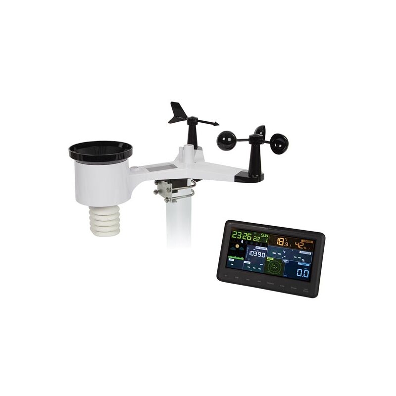WIFI-WETTERSTATION MIT GROßEM FARBDISPLAY UND ANZEIGE DER INNEN-/AUßENTEMPERATUR