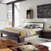 Xpress Hasena Factory Arcada Massivholzbett Akazie Vintage grey, lackiert (64) 180 x 200 cm 20 cm