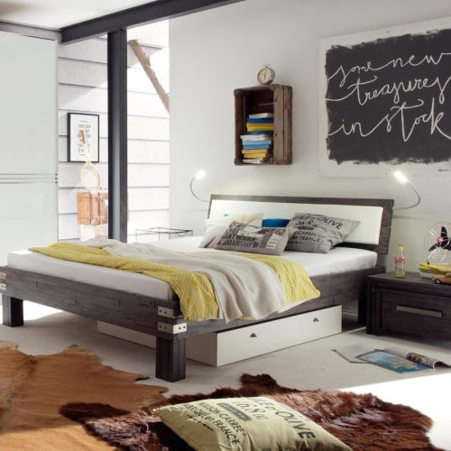 Xpress Hasena Factory Arcada Massivholzbett Akazie Vintage grey, lackiert (64) 180 x 200 cm 20 cm Xpress Hasena Factory Arcada Massivholzbett Akazie Vintage grey, lackiert (64) 180 x 200 cm 20 cm