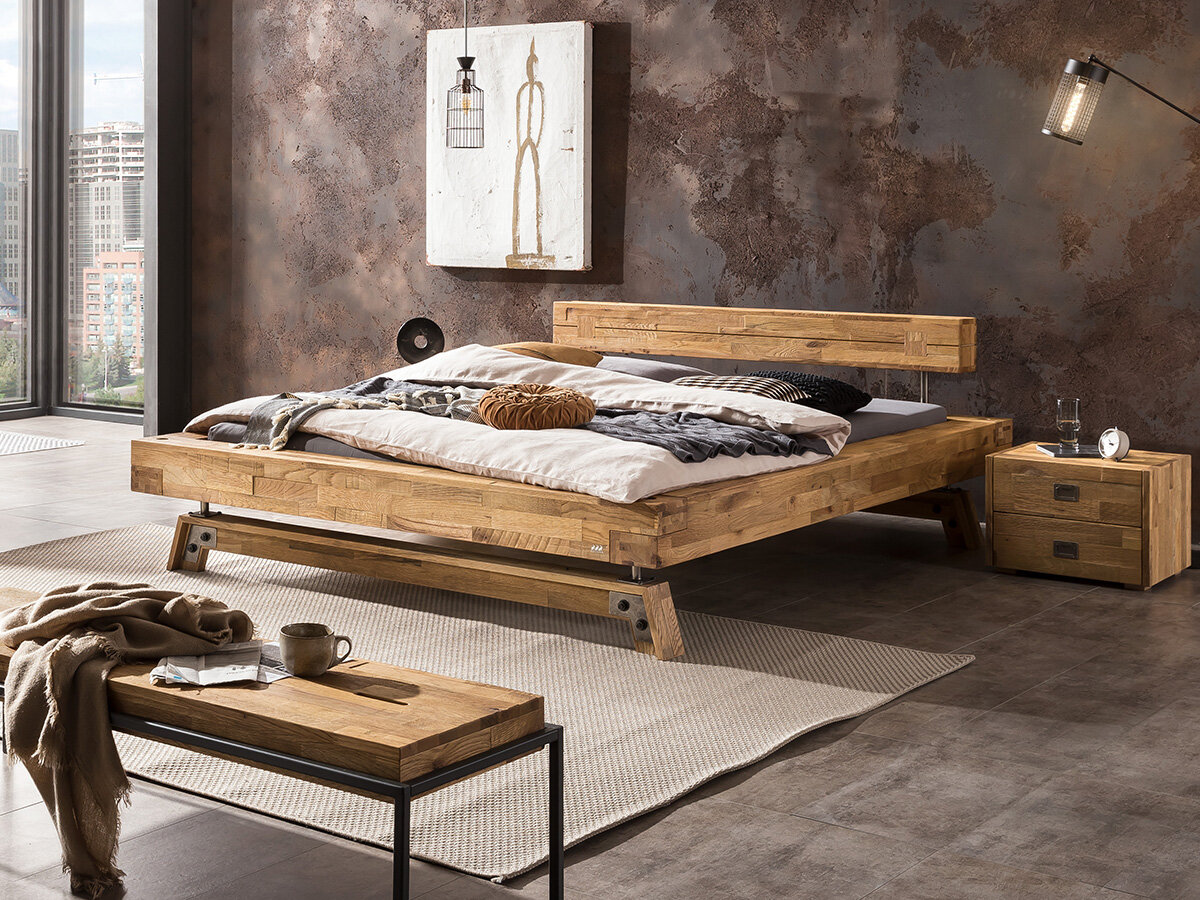 Xpress Hasena Factory-Line Massivholzbett Urban Block