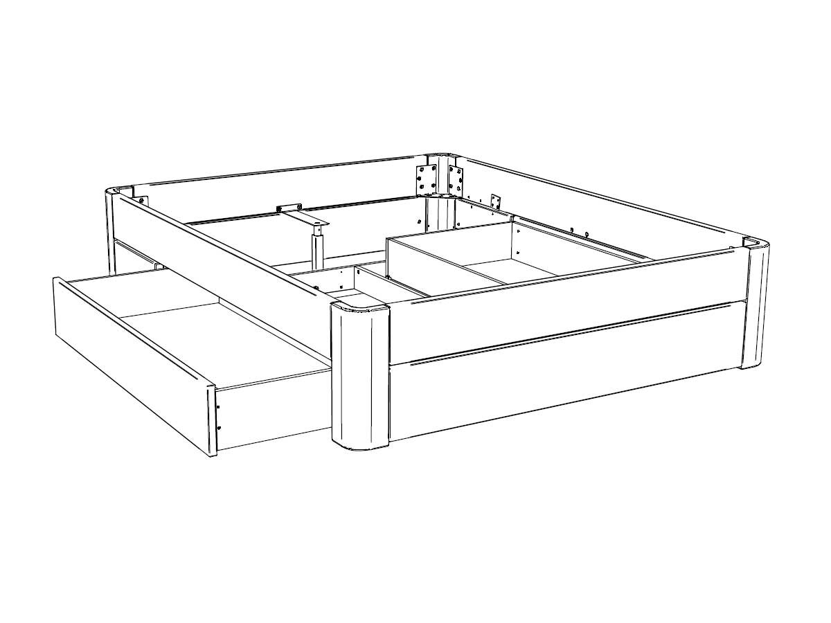 Xpress Hasena OAK-Line Puro Bettgestell Belluno