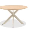 XX Runder Esstisch mit Teak Oberfläche Outdoor Mokka
